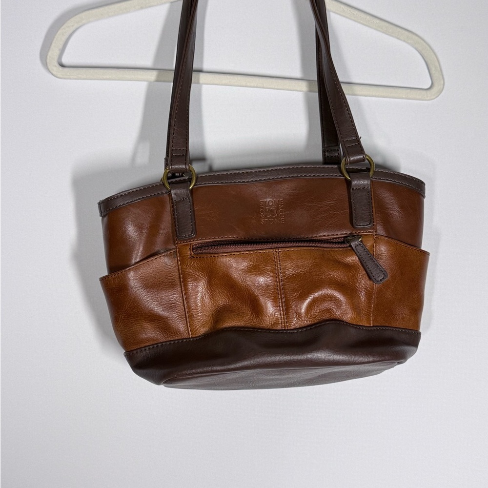 Stone & Co. Brown Leather Tote Bag